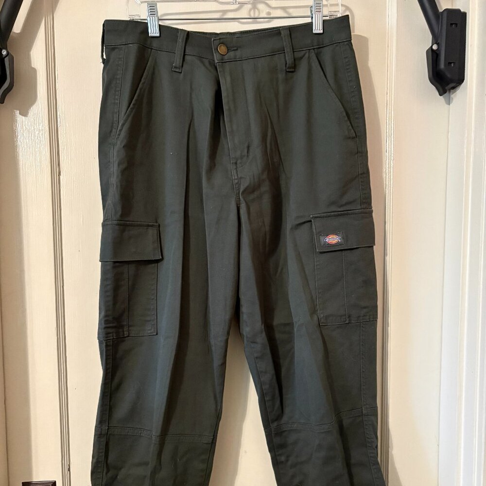 Dickies Olive Green Straight Leg Cargo Pants size 32R